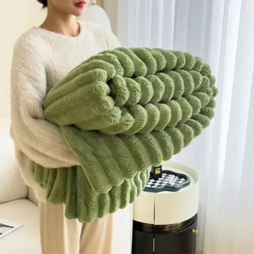 Throw Blanket | Textured Cloud-Like Softness | Year-Round Comfort 6