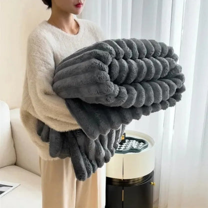 Throw Blanket | Textured Cloud-Like Softness | Year-Round Comfort 7