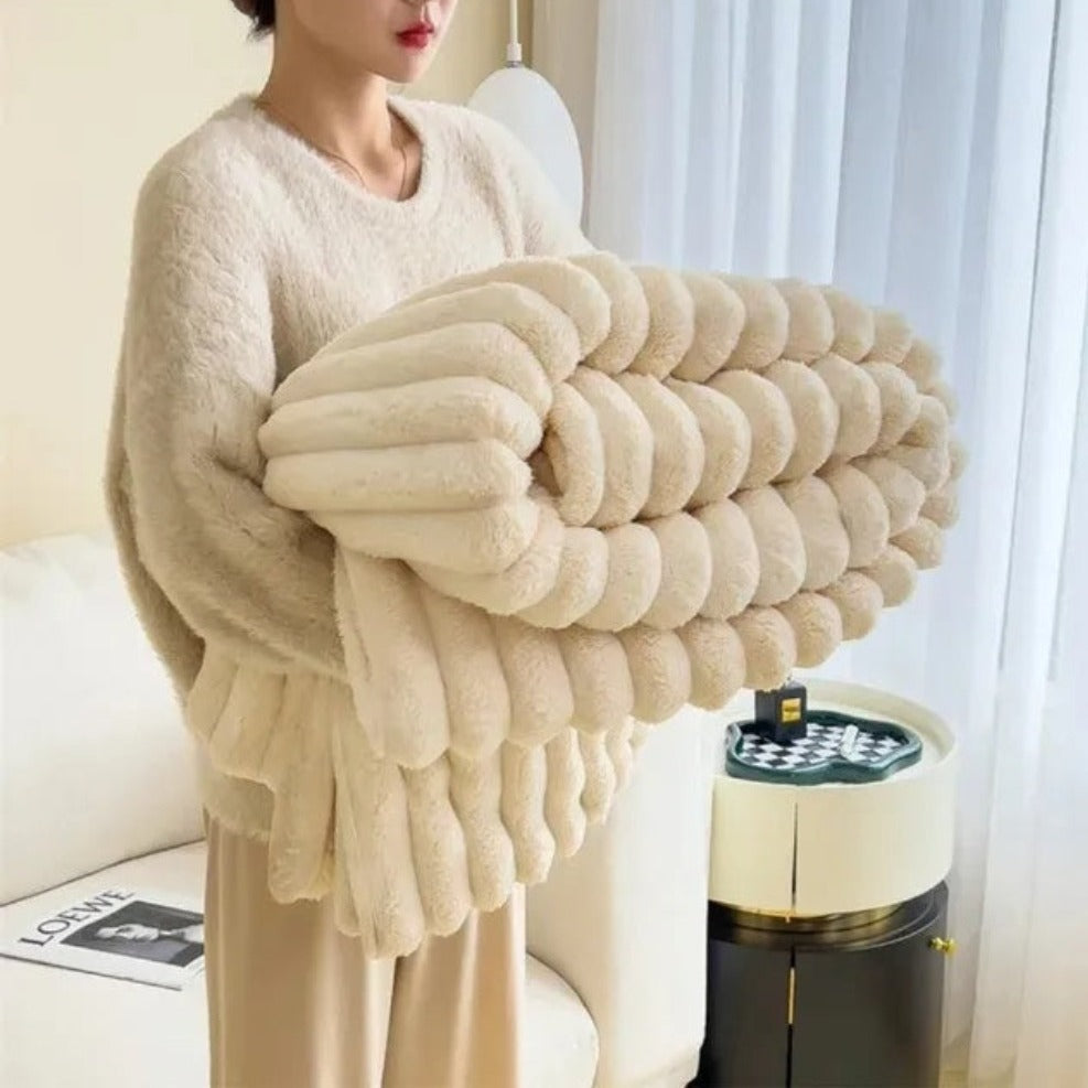 Throw Blanket | Textured Cloud-Like Softness | Year-Round Comfort 8
