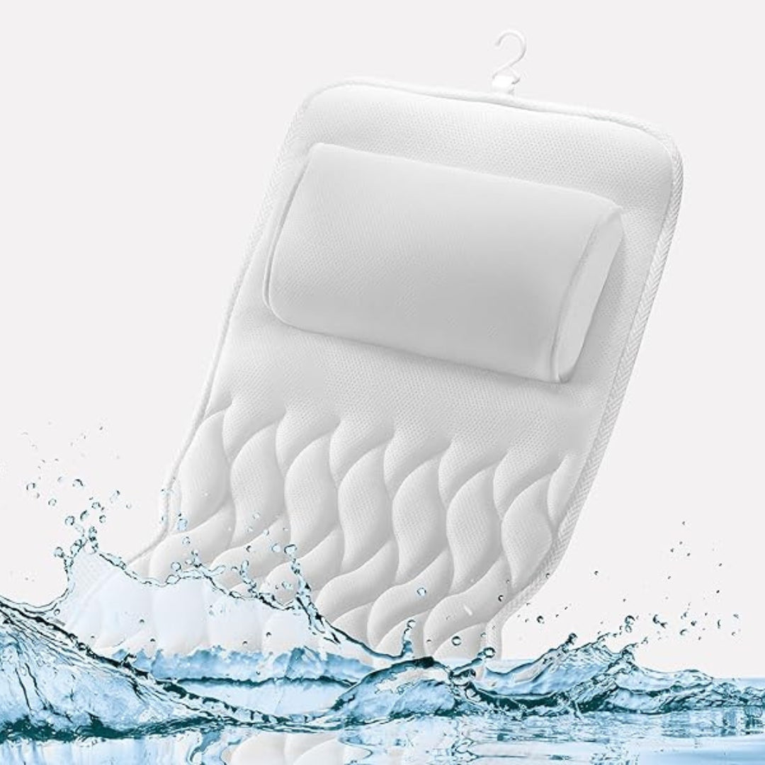 Unisex Ergonomic Mesh Bath Pillow | Luxurious Full Body Tub Support for Ultimate Relaxation 3