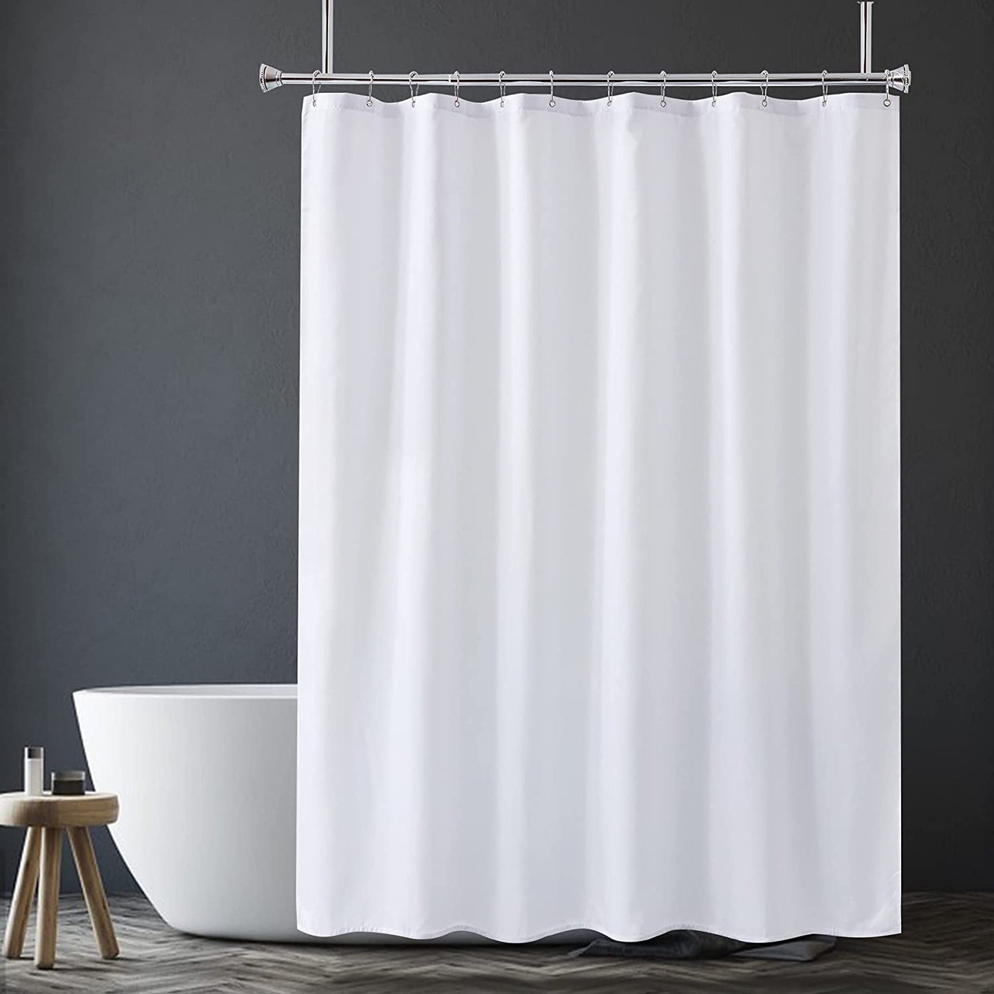 Versatile Shower Curtain Liner | 120G Waterproof Fabric with Weighted Stability | Easy Maintenance for a Dry, Stylish Bathroom 2