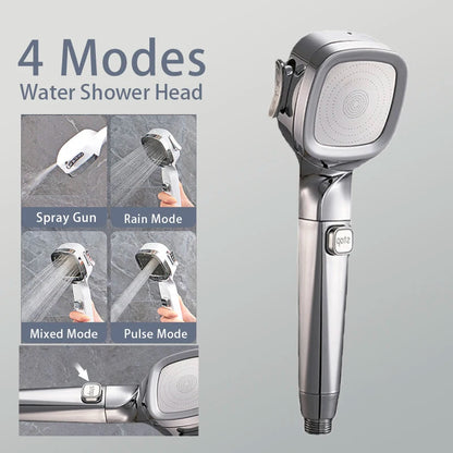 Versatile Shower Head | High Pressure Design with 4 Adjustable Modes | Water-Saving Feature for Enhanced Shower Experience 0