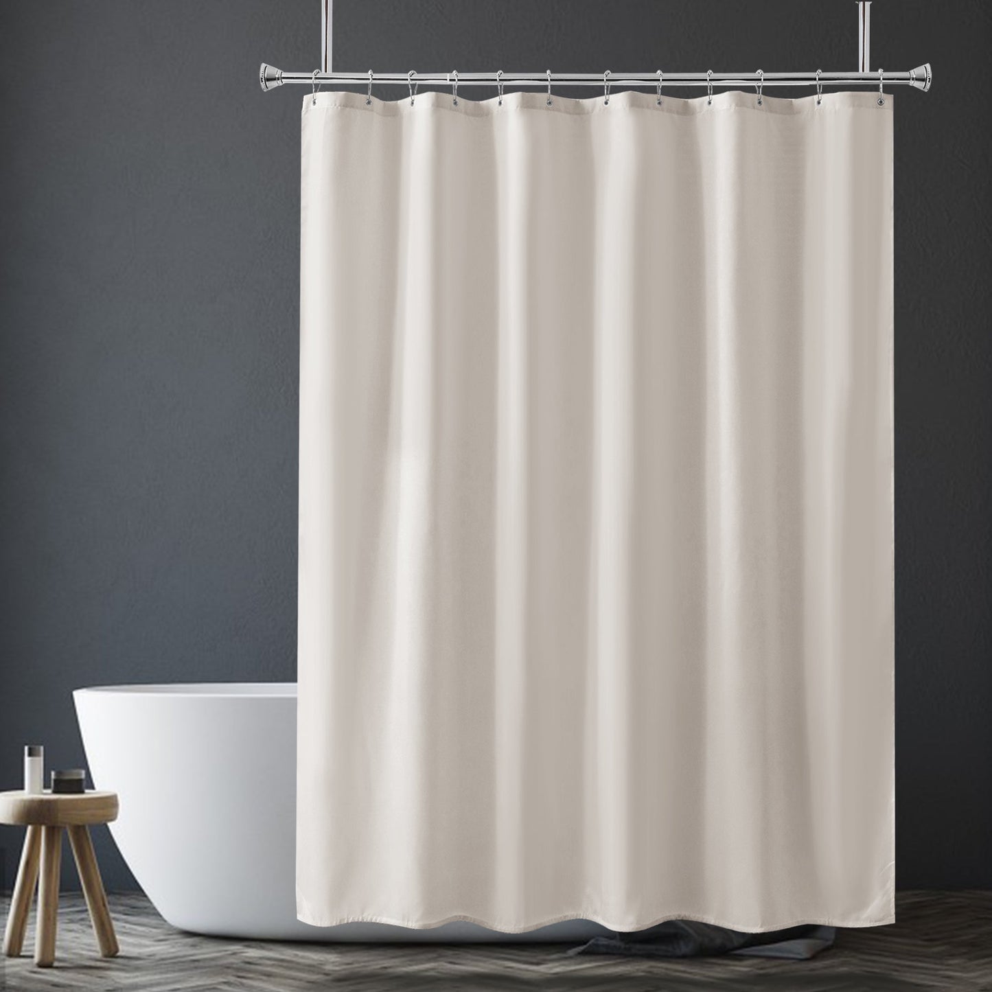 Vibrant Shower Curtain Liner | 2-in-1 Waterproof Design with Heavy-Duty Fabric for Ultimate Protection 11