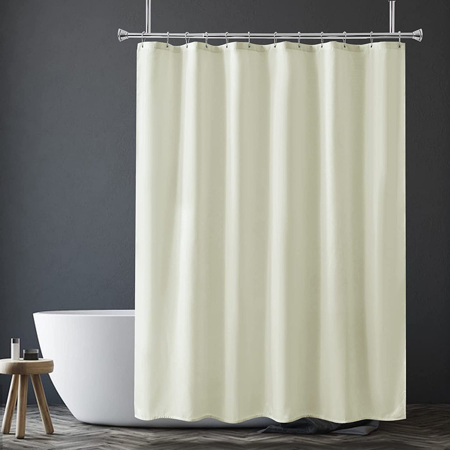 Vibrant Shower Curtain Liner | 2-in-1 Waterproof Design with Heavy-Duty Fabric for Ultimate Protection 13