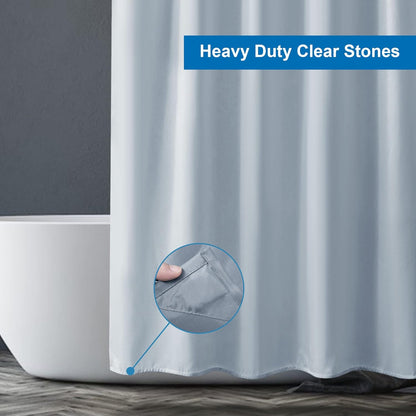 Vibrant Shower Curtain Liner | 2-in-1 Waterproof Design with Heavy-Duty Fabric for Ultimate Protection 8