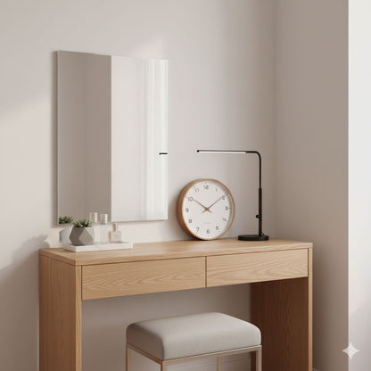 Wall Clock Decor Wooden Minimalist Design Silent Quartz Precision 6