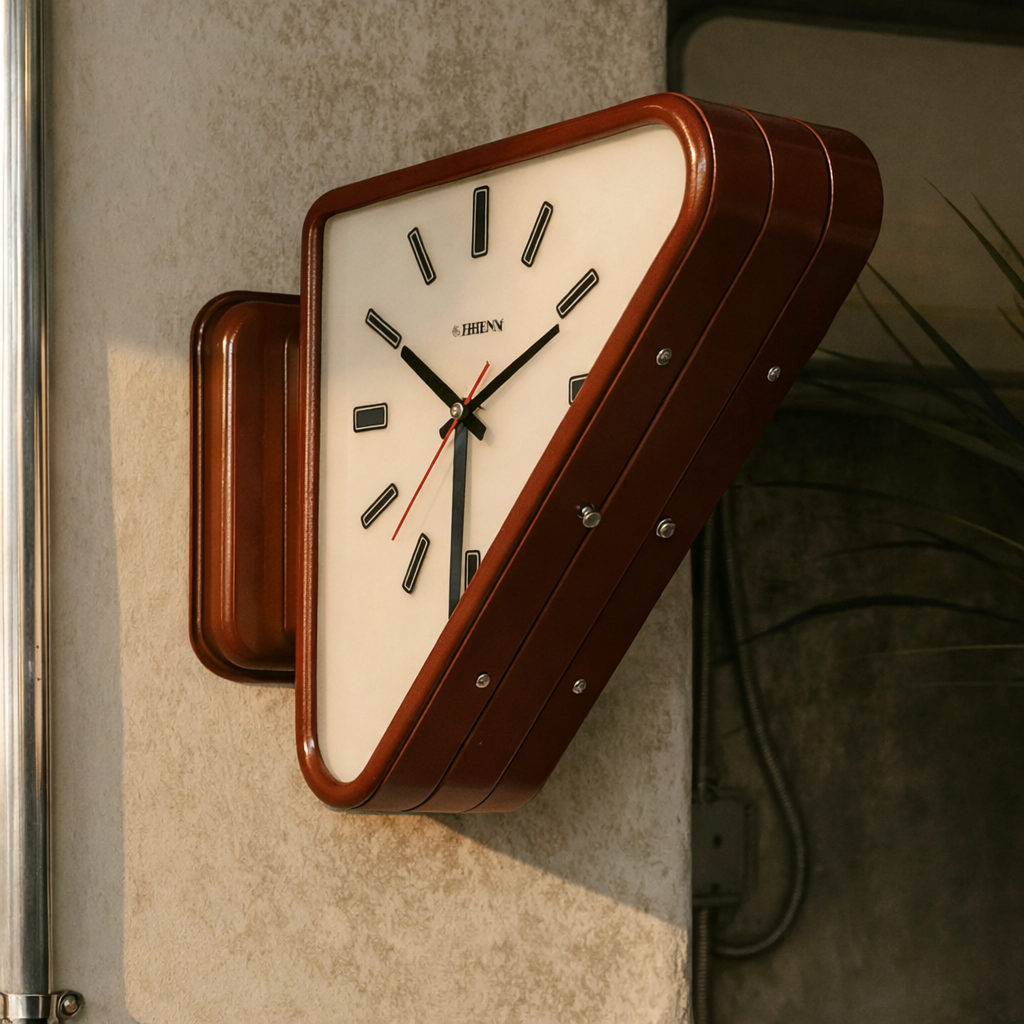 Wall Clock Dual-Sided Modern Minimalist Design for Enhanced Visibility 3