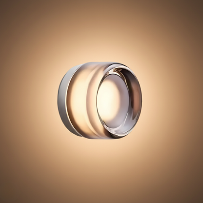 Wall Sconce Lighting Circular Acrylic Shade Soft Glow for Home 0