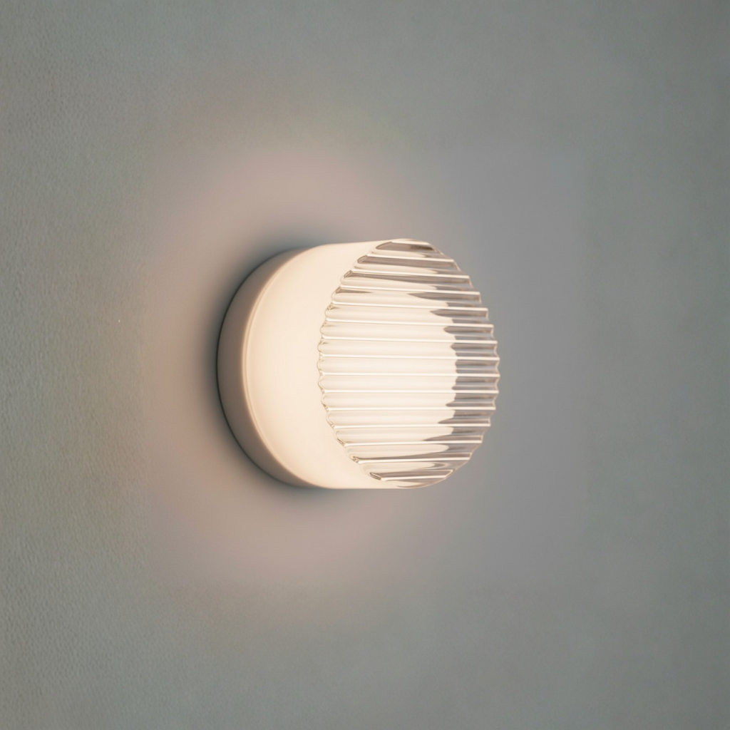 Wall Sconce Lighting Circular Acrylic Shade Soft Glow for Home 10