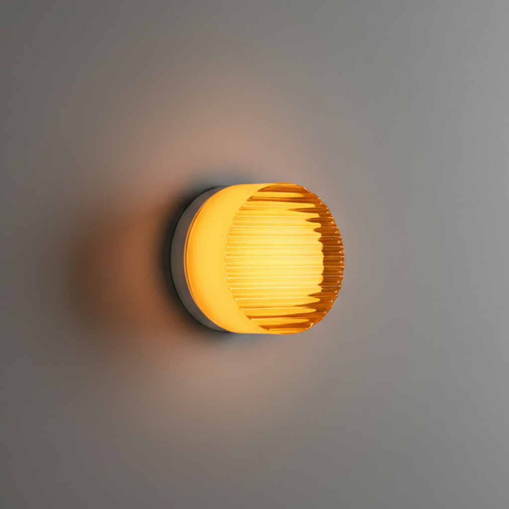 Wall Sconce Lighting Circular Acrylic Shade Soft Glow for Home 11