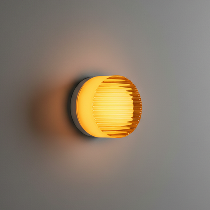 Wall Sconce Lighting Circular Acrylic Shade Soft Glow for Home 11