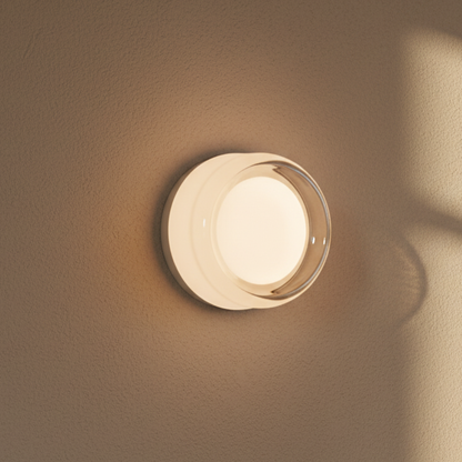 Wall Sconce Lighting Circular Acrylic Shade Soft Glow for Home 9