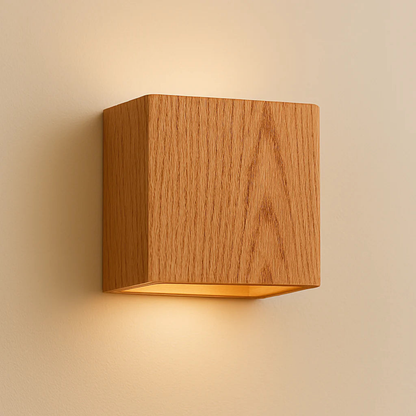 Wall Sconce Modern Iron Cube Design Integrated LED Warm Glow 0