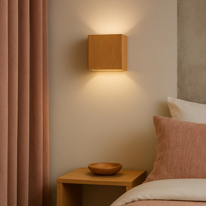 Wall Sconce Modern Iron Cube Design Integrated LED Warm Glow 2