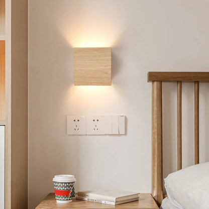 Wall Sconce Modern Iron Cube Design Integrated LED Warm Glow 4
