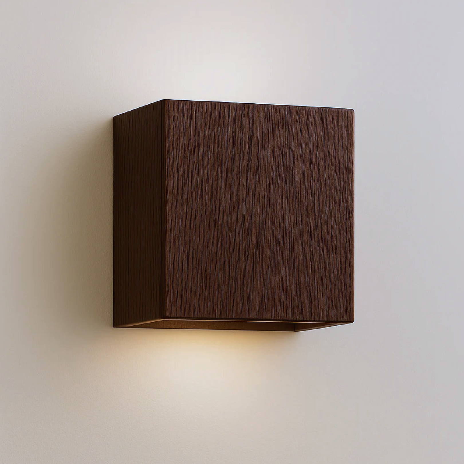 Wall Sconce Modern Iron Cube Design Integrated LED Warm Glow 9