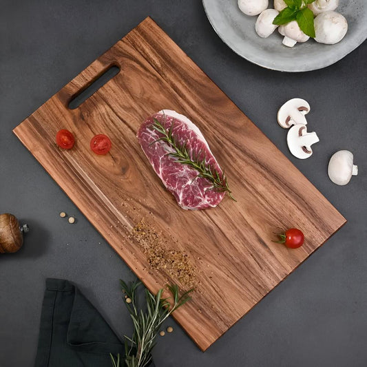 Wood Cutting Board Acacia Durable Versatile Kitchen Tool 3