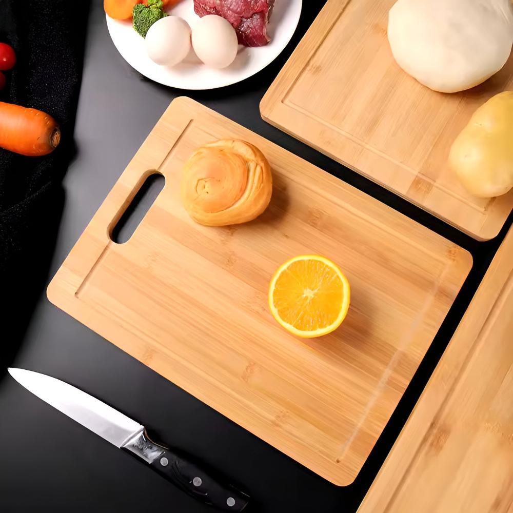Wood Cutting Board Double-Sided Eco-Friendly Durable Design 2