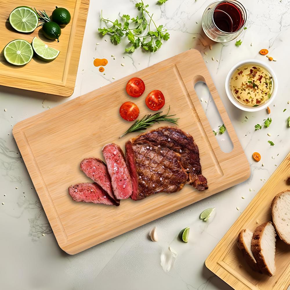 Wood Cutting Board Double-Sided Eco-Friendly Durable Design 3