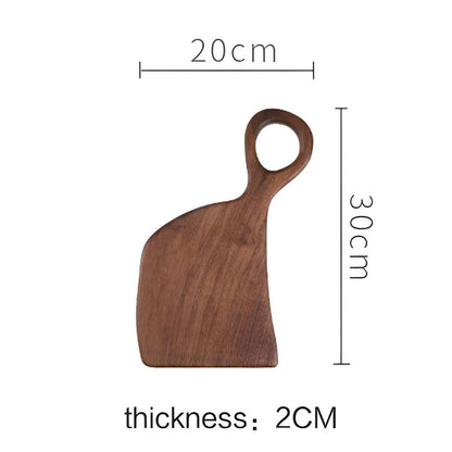 Wood Cutting Board Ergonomic Handle Versatile Kitchen Use 0