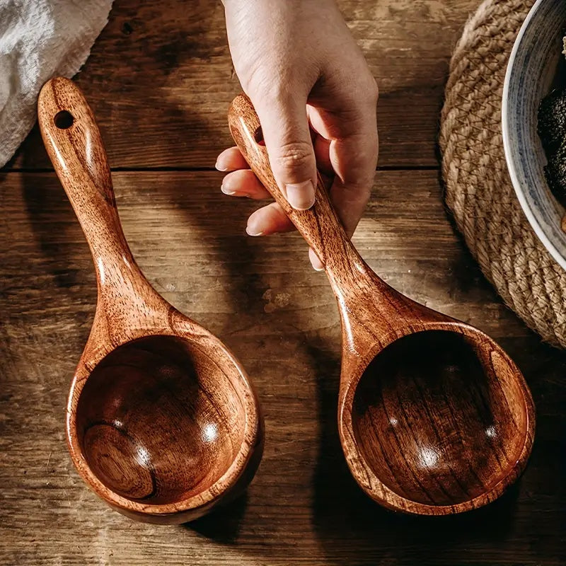 Wooden Multi-Purpose Scoop Durable Phoebe Wood Easy Handling 0
