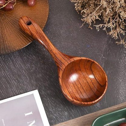 Wooden Multi-Purpose Scoop Durable Phoebe Wood Easy Handling 4
