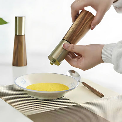 Wooden Spice Grinder Adjustable Coarseness for Fresh Seasoning 3