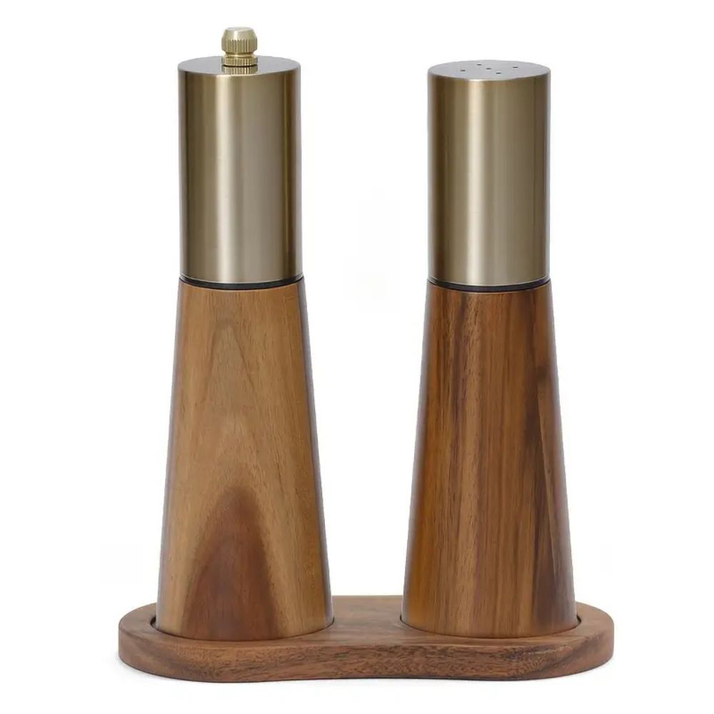 Wooden Spice Grinder Adjustable Coarseness for Fresh Seasoning 4