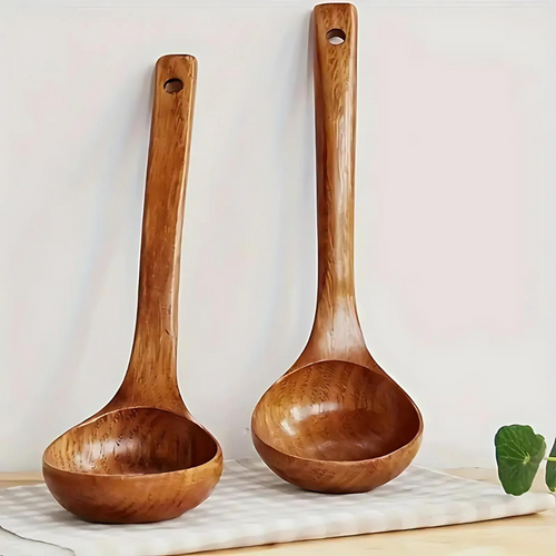 Wooden Spoon for Cooking Non-Scratch Design Eco-Friendly Use 0