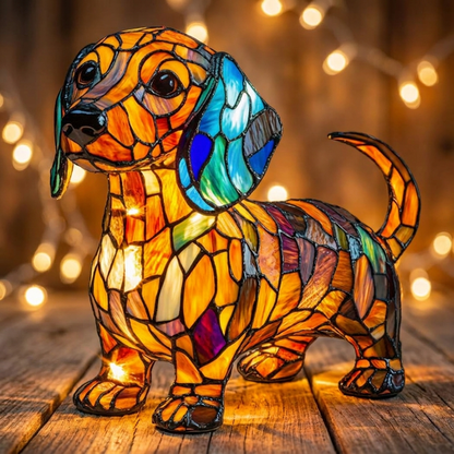 Dachshund LED Mosaic Night Light - Resin Animal Lamp