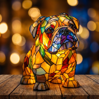 British Bulldog Sitting Mosaic