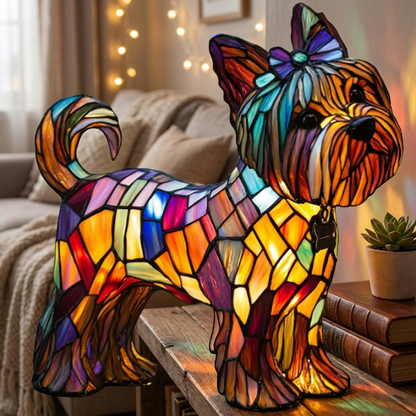 Yorkshire Terrier LED Mosaic Night Light - Resin Animal Lamp