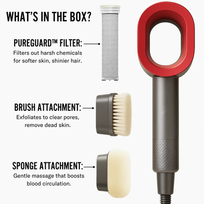 Filtered Shower Head Handheld High Pressure | Modern Showerhead with Magnetic Care Set Options